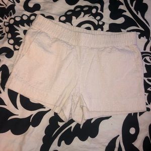 White patterned J. Crew shorts
